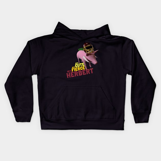 Herbert the Razorback Kids Hoodie by trevorcarlee